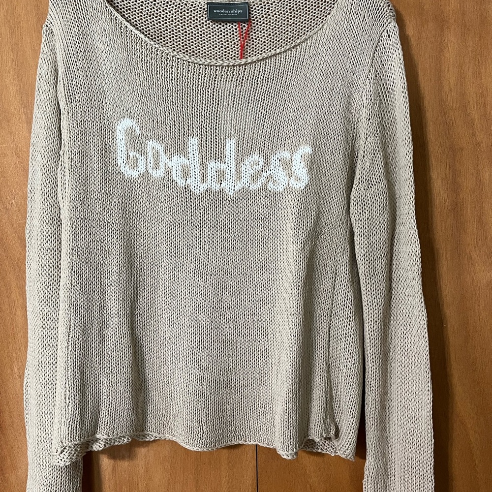 NWT Wooden Ships Goddess sweater M/L